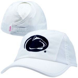 white ponyflo active hat with embroidered Penn State Athletic Logo